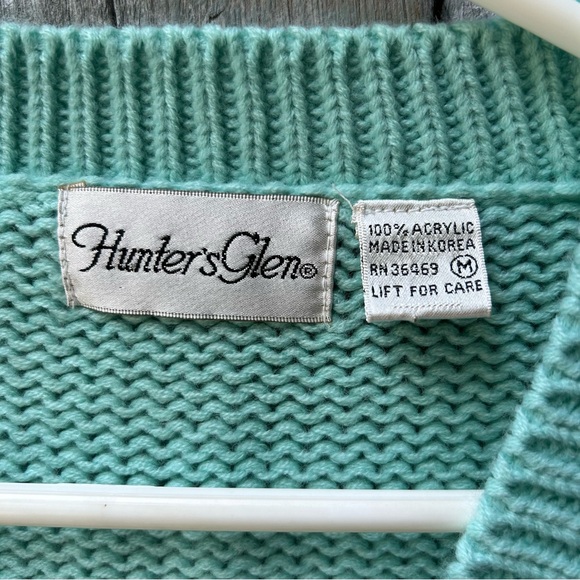 Vintage Hunter's Glen Pastel 80s Sweater Medium - Picture 5 of 6
